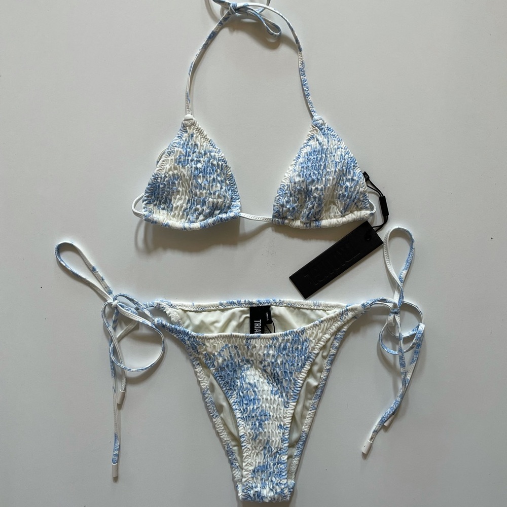 Triangl vinca bikini in indigo